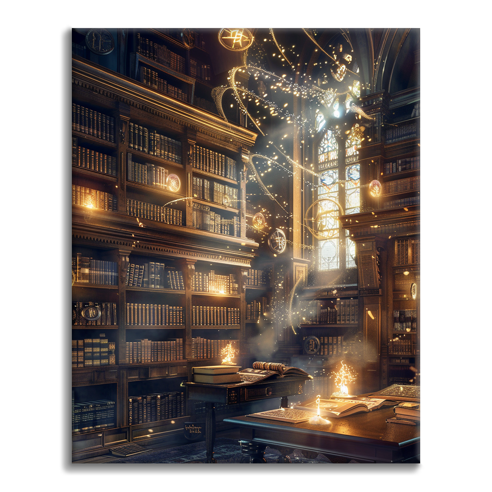 Bibliothèque magique – Peinture par numéros