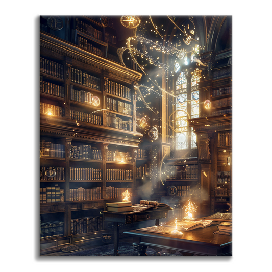 Bibliothèque magique – Peinture par numéros