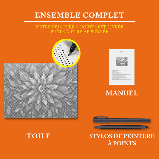 Éclosion mystique - Peinture à Points