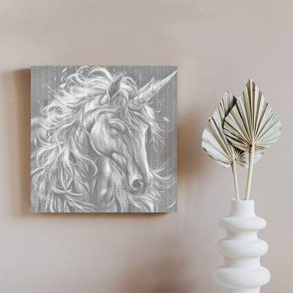 Licorne majestueuse - Peinture à points