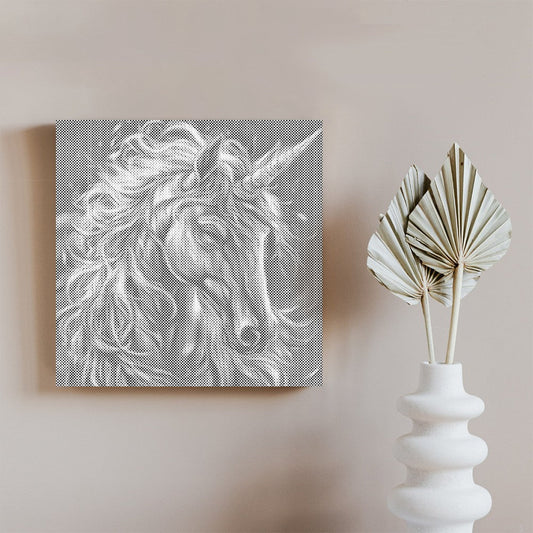 Licorne majestueuse - Peinture à points