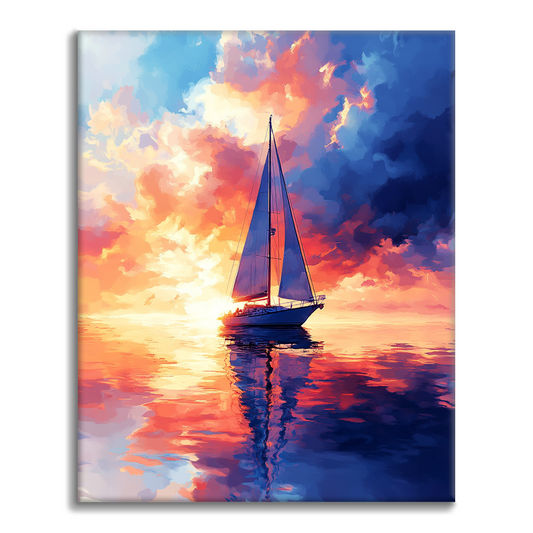 Voilier – Peinture par numéros