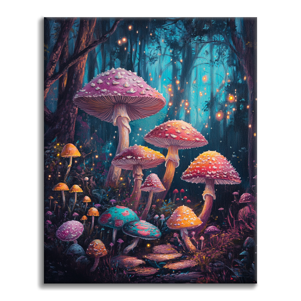 Champignonnière enchantée – Peinture par numéros