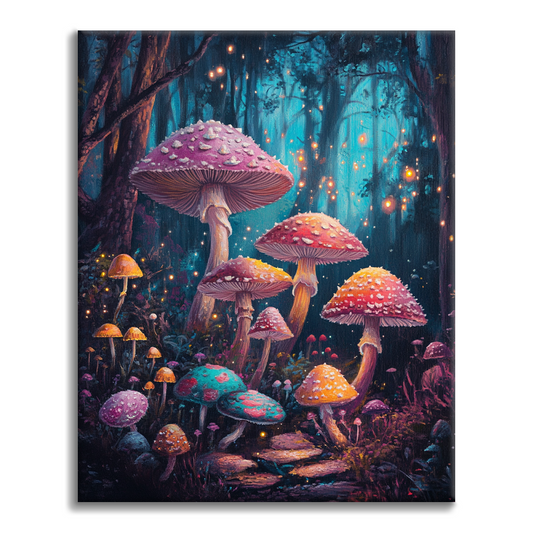 Champignonnière enchantée – Peinture par numéros