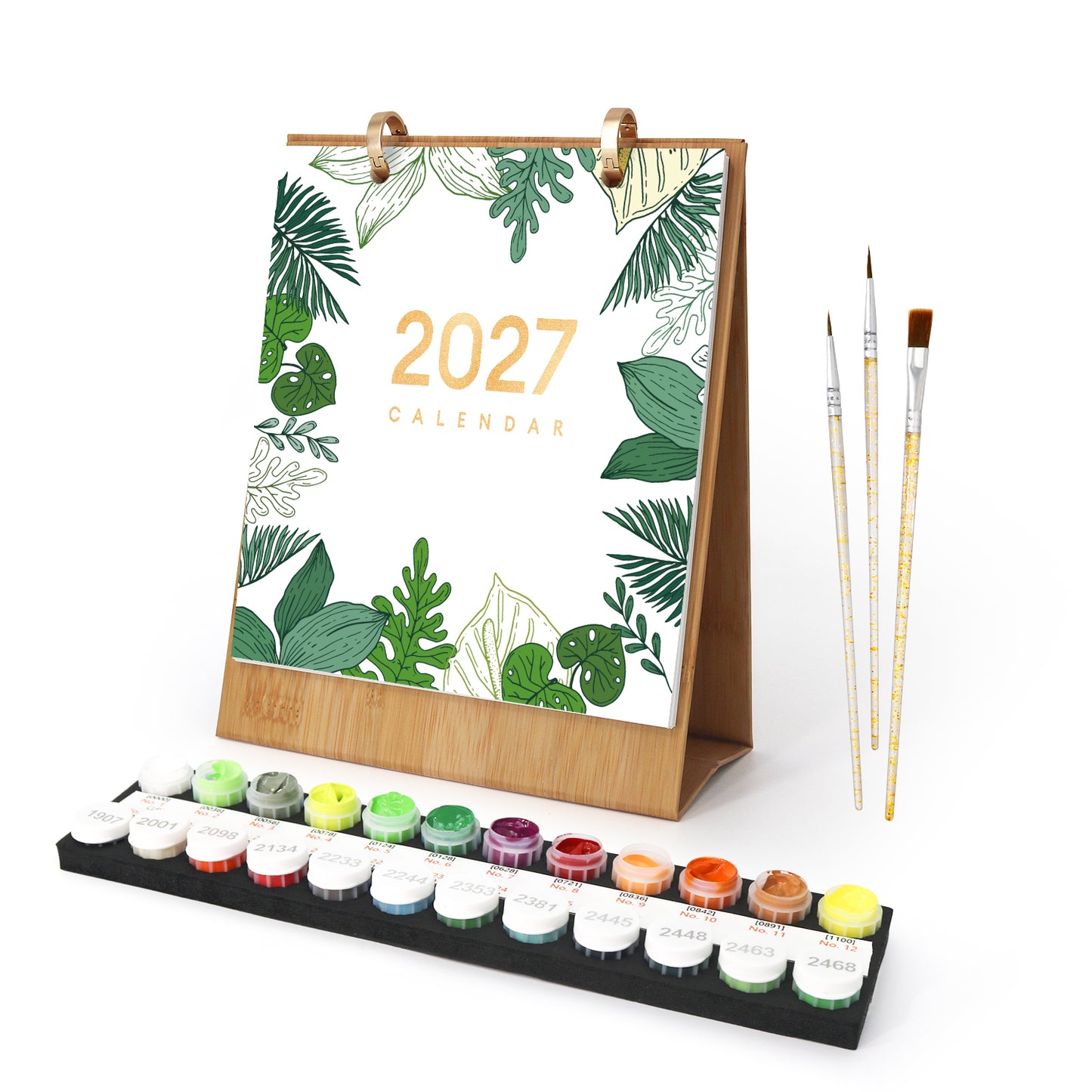 Édition Plantes – Calendrier de Bureau 2027 à Peindre par Numéros