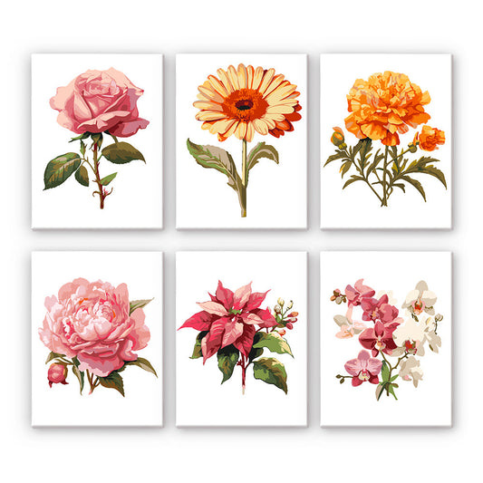 Fleurs – Peinture par numéros