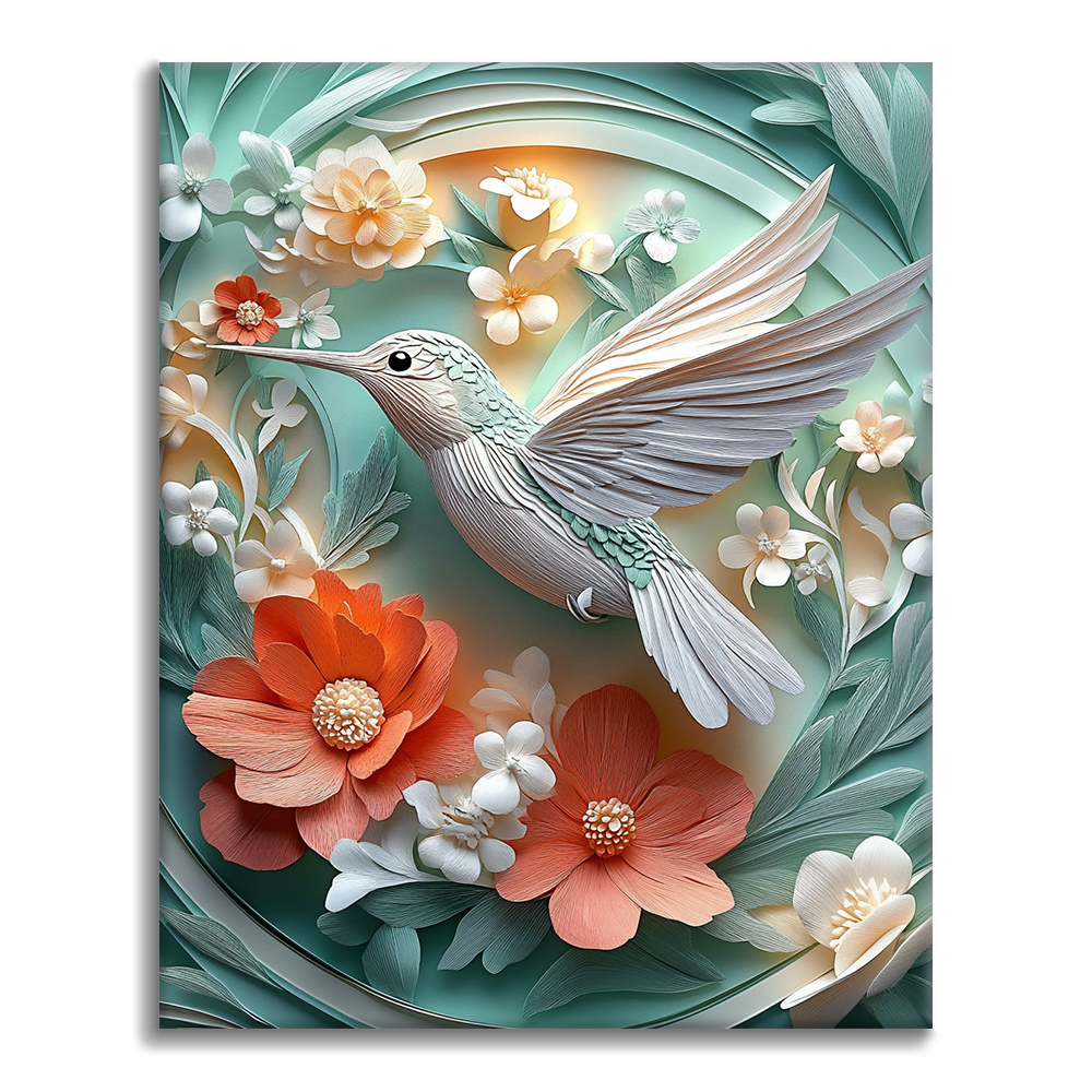Chuchotements du colibri - Peindre par numéros