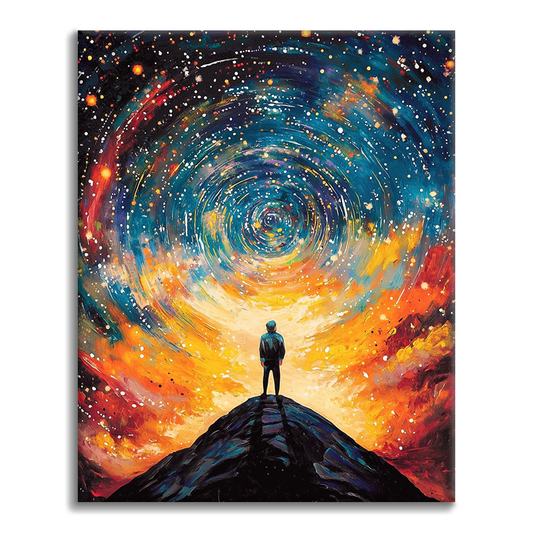 À travers le ciel étoilé - Peinture par numéros