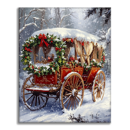 Carrosse de Noël - Peinture par numéros