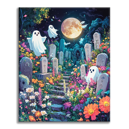 Jardin des fantômes – Peinture par numéros