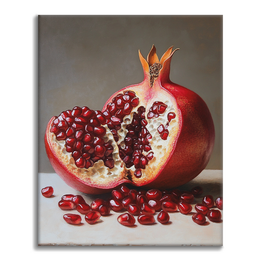Graines de grenade rubis – Peinture par numéros
