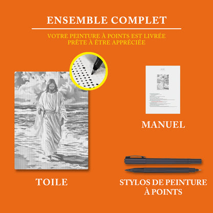 Rivage divin - Peinture à Points