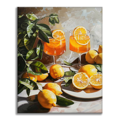 Boisson d'été - Peinture par numéros