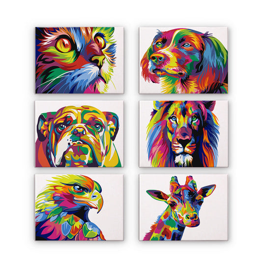 Animaux colorés – Peinture par numéros