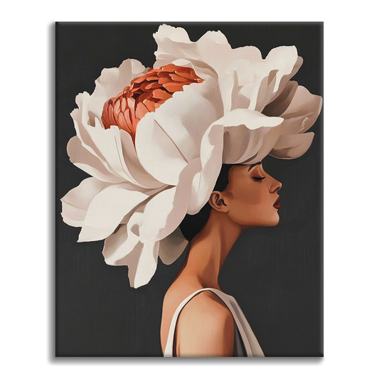 Fleur et femme - Peinture par numéros