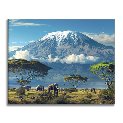 Mont Kilimandjaro – Peinture par numéros