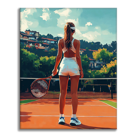 Tennis – Peinture par numéros