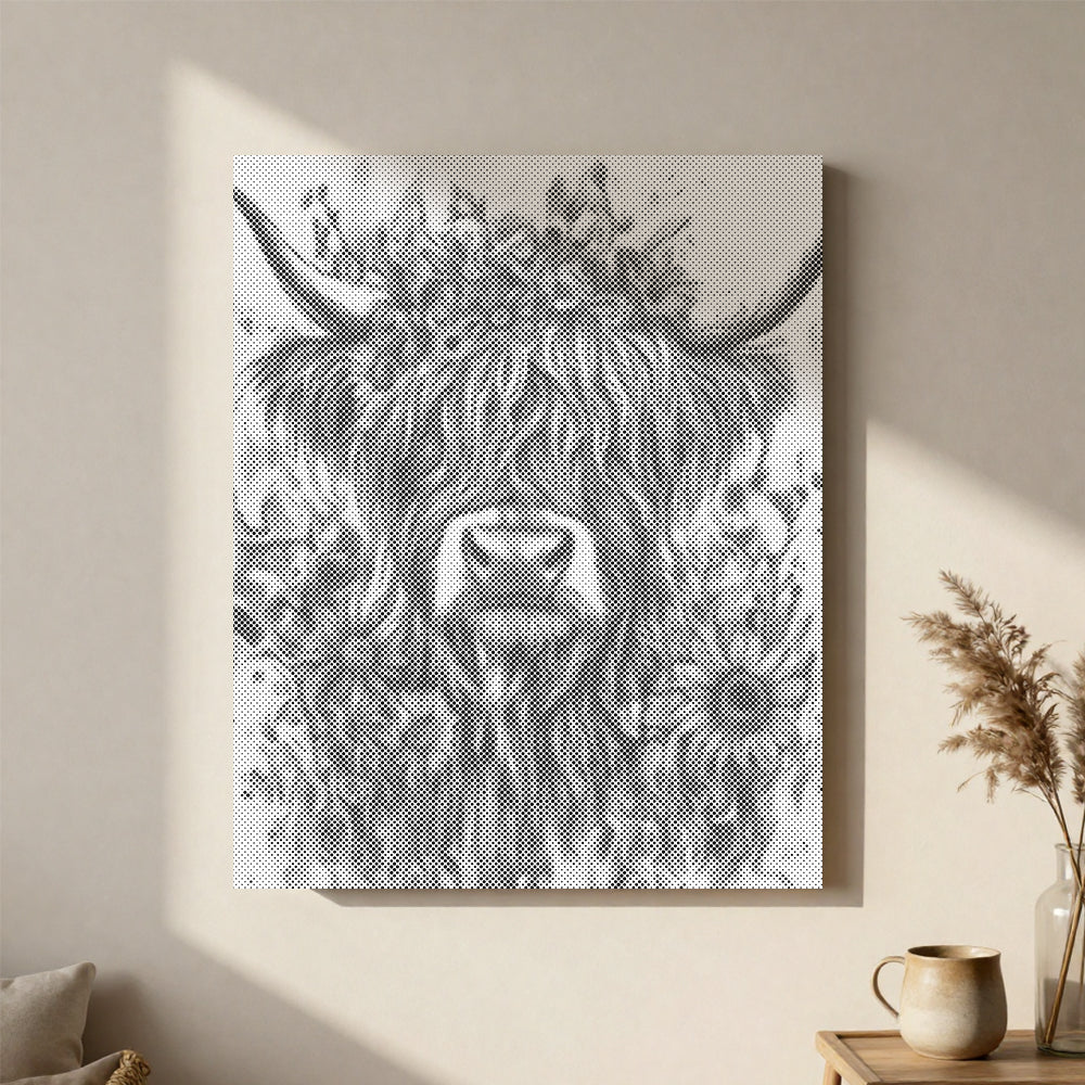 Vaches des Highlands - Peinture à points