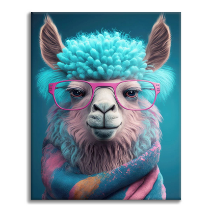 Art de lama mignon – Peinture par numéros