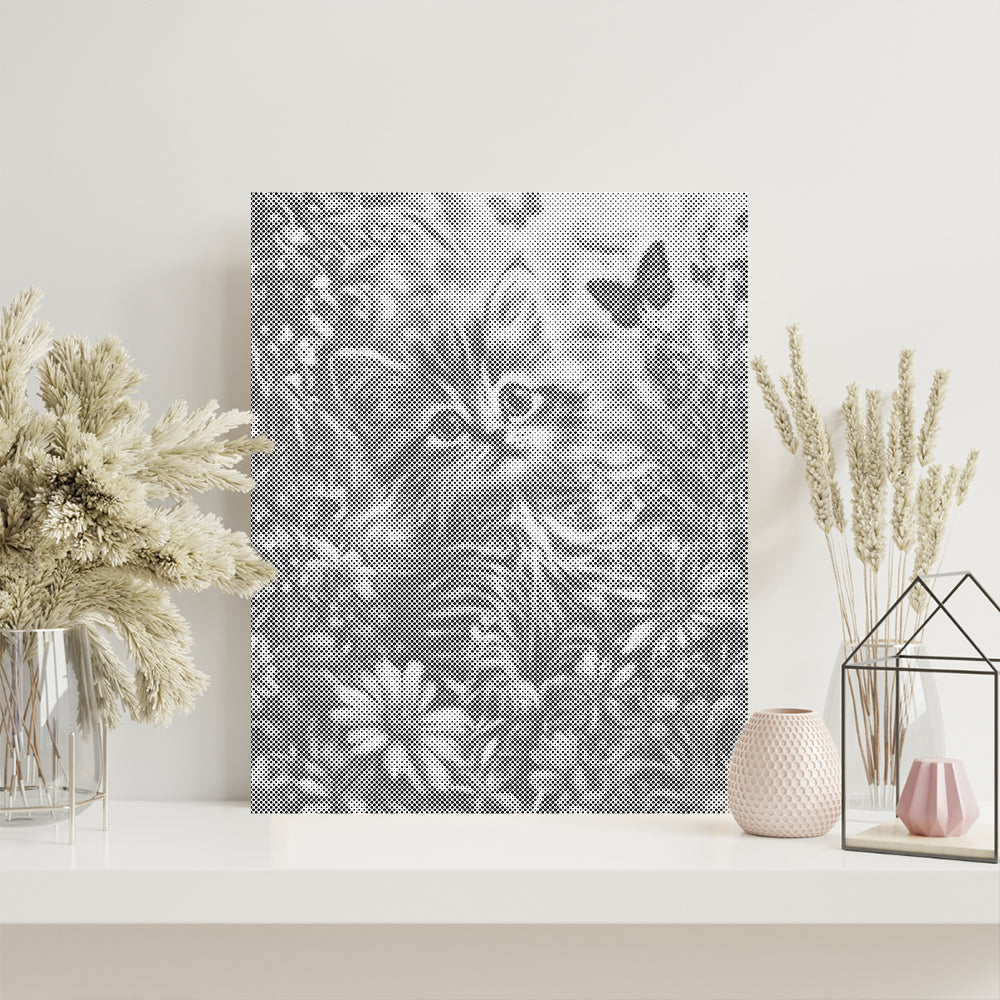 Chaton de jardin - Peinture à points