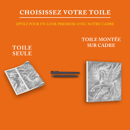 Pégase lumineux - Peinture à Points