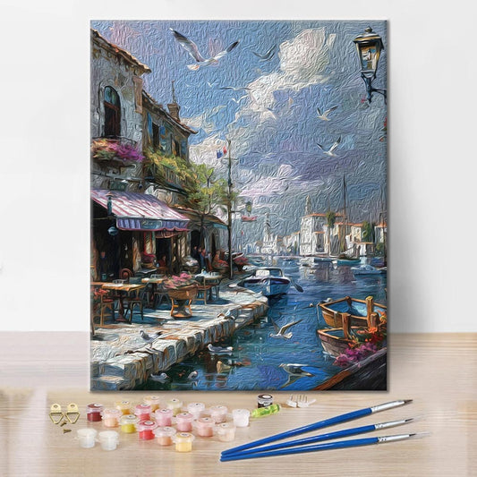 Coin du front de mer – Peinture par numéros