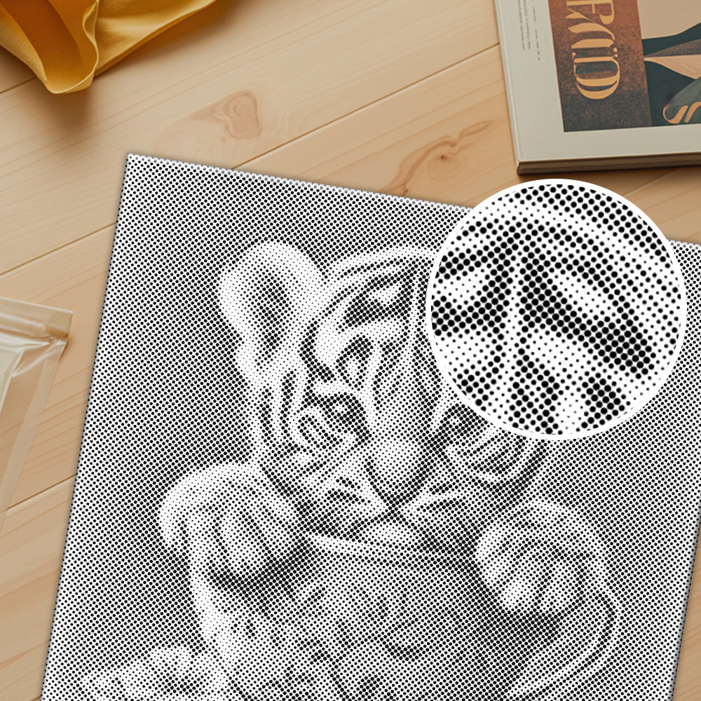 Adorable petit tigre - Peinture à points