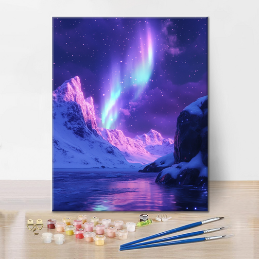 Aurore psychédélique - Peinture par numéros