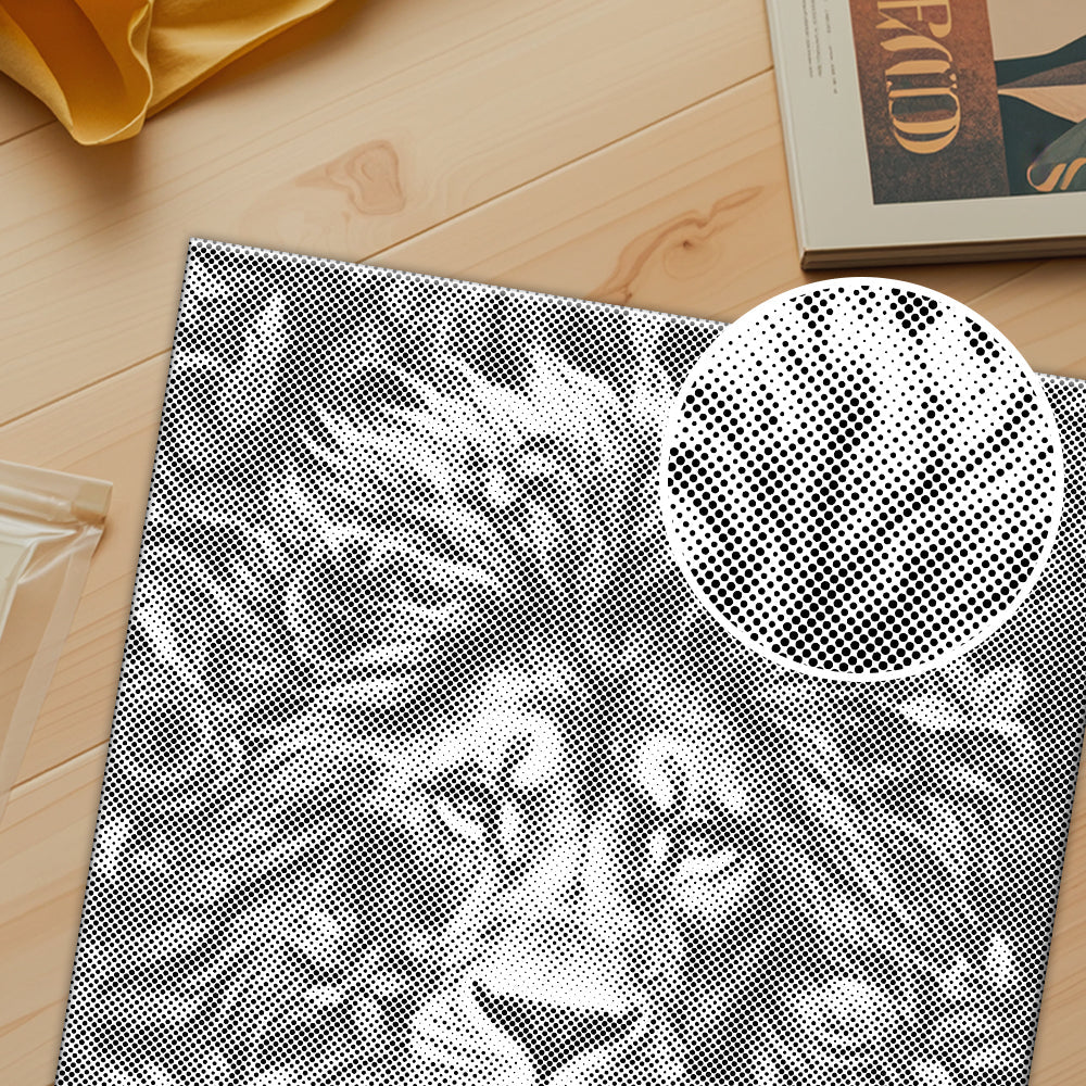 Feuillage et fureur du lion - Peinture pointilliste