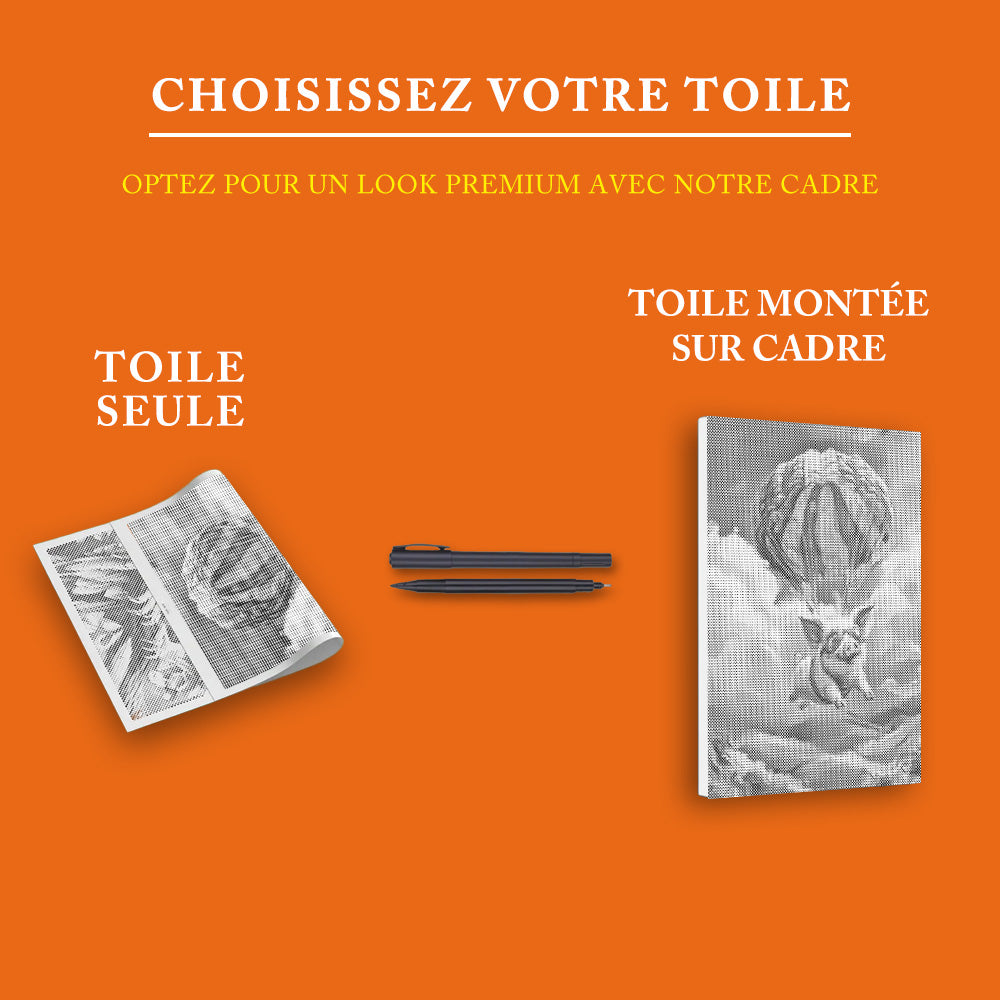 Cochon volant - Peinture à Points