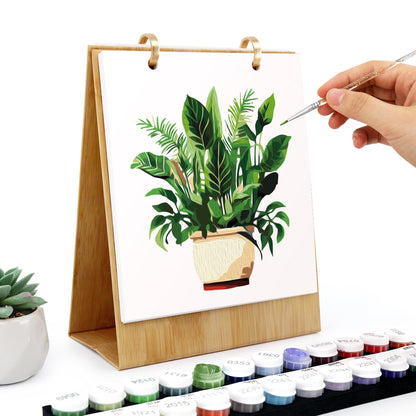 Édition Plantes – Calendrier de Bureau 2027 à Peindre par Numéros