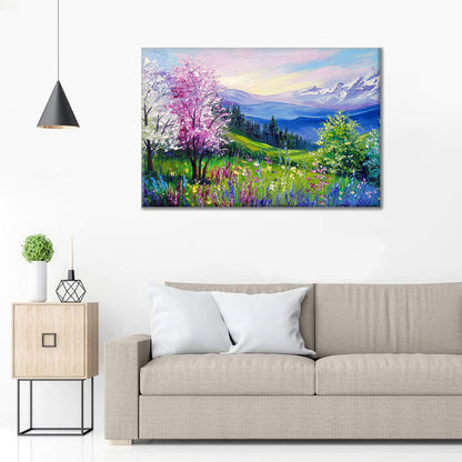 Le printemps dans les Alpes – Peinture par numéros