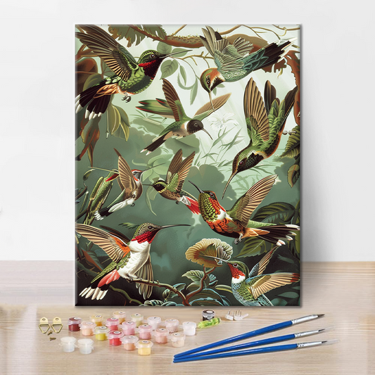 Colibri Trochilidae - Peinture par numéros