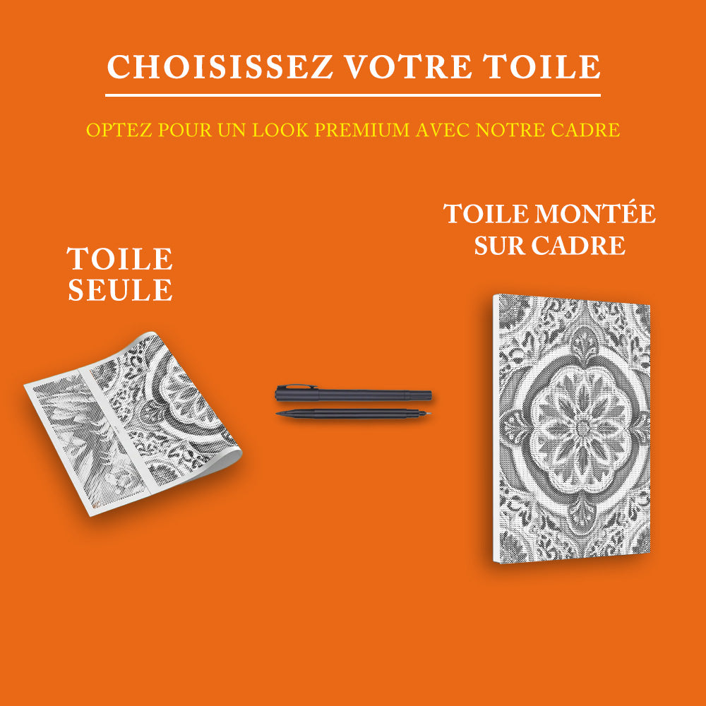 Mandala vert doré - Peinture à Points