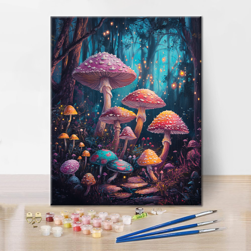 Champignonnière enchantée – Peinture par numéros