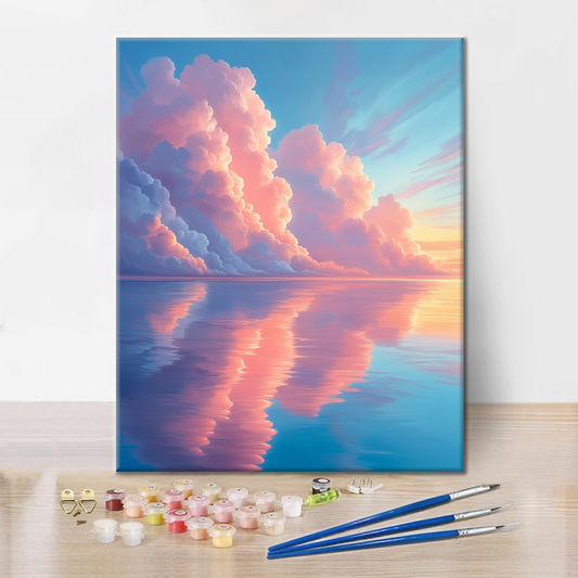 Nuages de rêve dans le miroir - Peinture par numéros