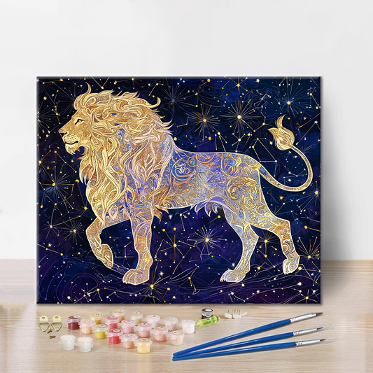 Lion - Peinture par numéros
