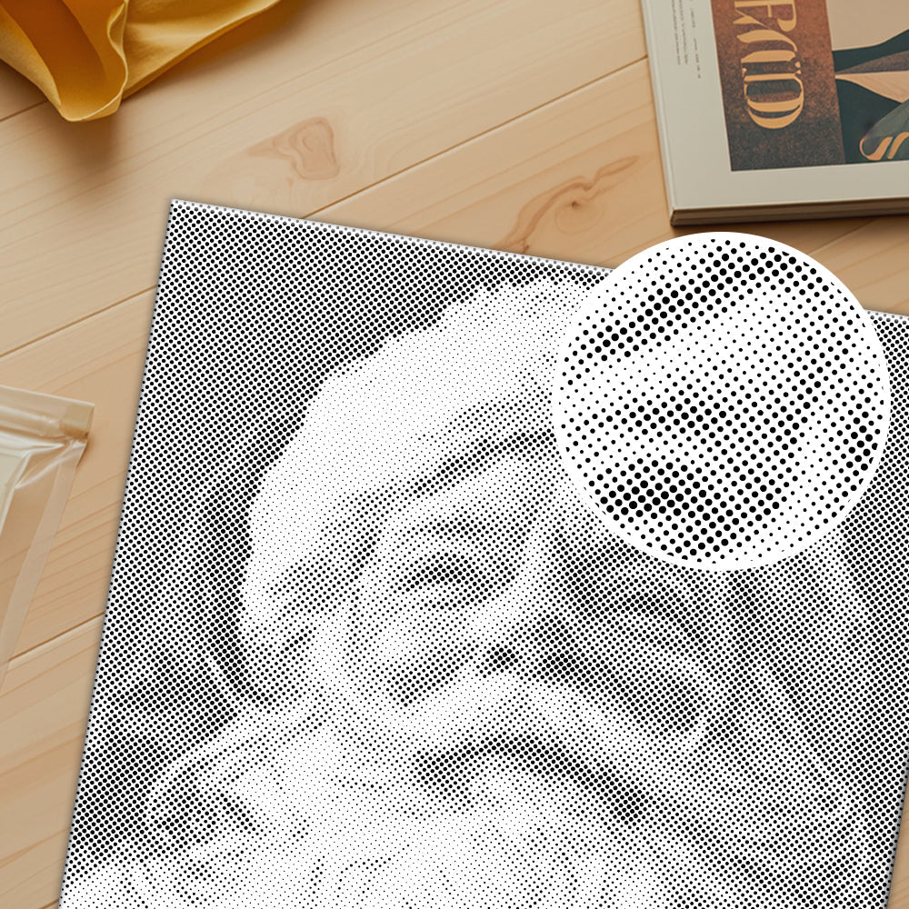 Le Père Noël bienveillant - Peinture à points