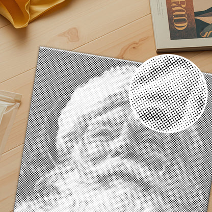 Le Père Noël bienveillant - Peinture à points
