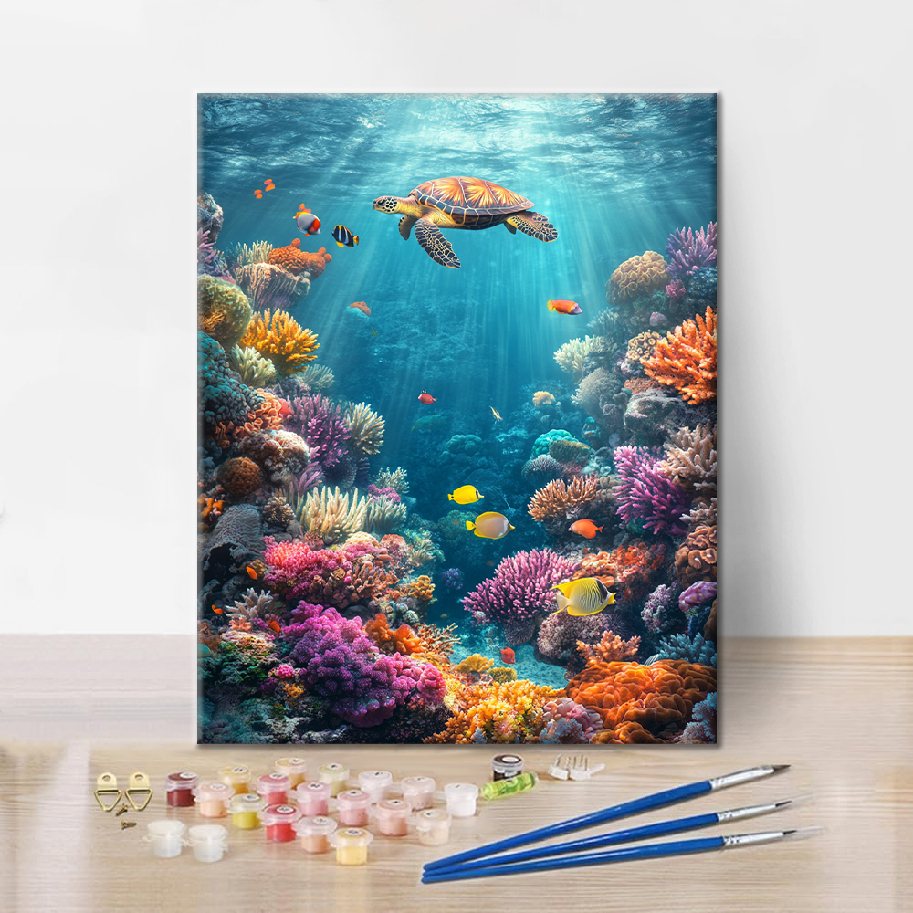 La vie marine – Peinture par numéros