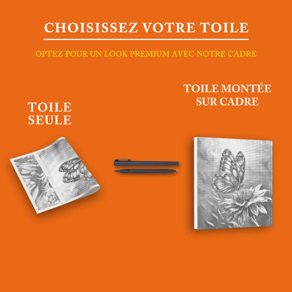 Papillon vibrant - Peinture à Points