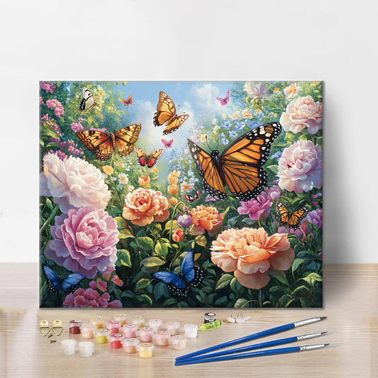 Jardin des papillons – Peinture par numéros
