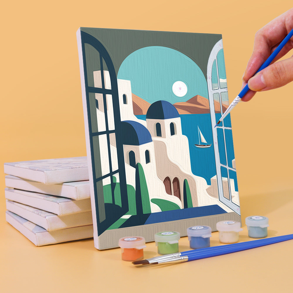 Bâtiments célèbres – Peinture par numéros