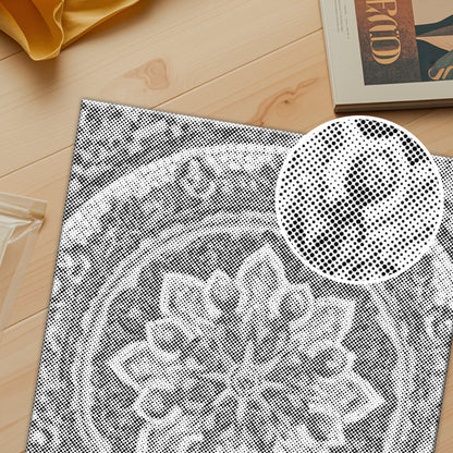 Mandala solaire - Peinture à points