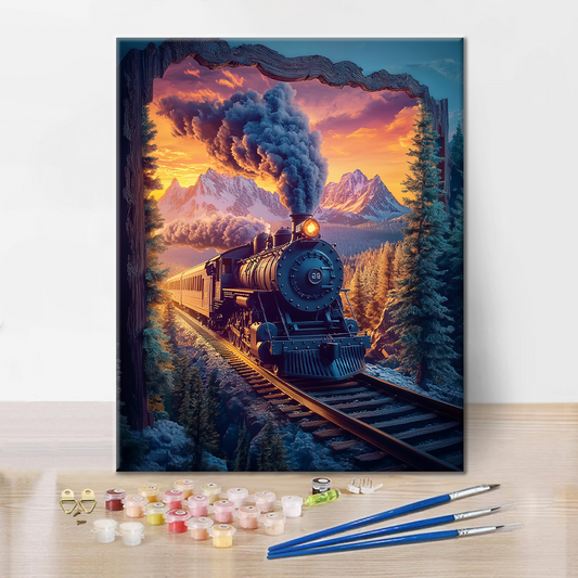 À travers le temps et l'espace - Peindre par numéros