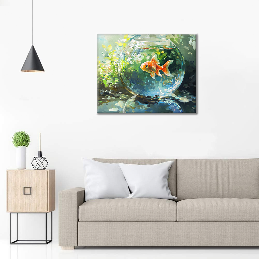 Poisson Rouge - Peinture par Numéros