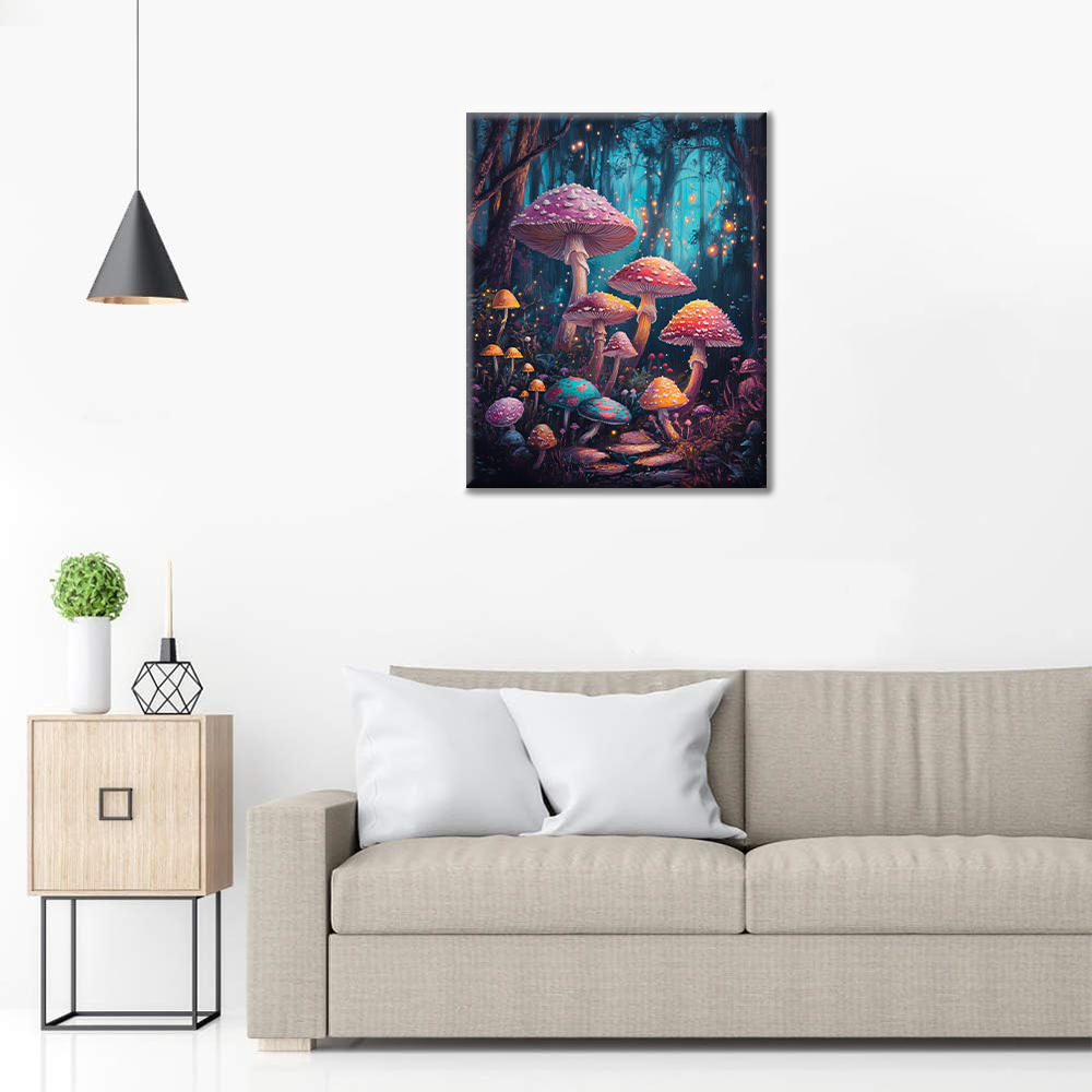 Champignonnière enchantée – Peinture par numéros