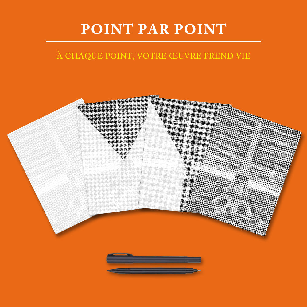 Tour Eiffel - Peinture à Points