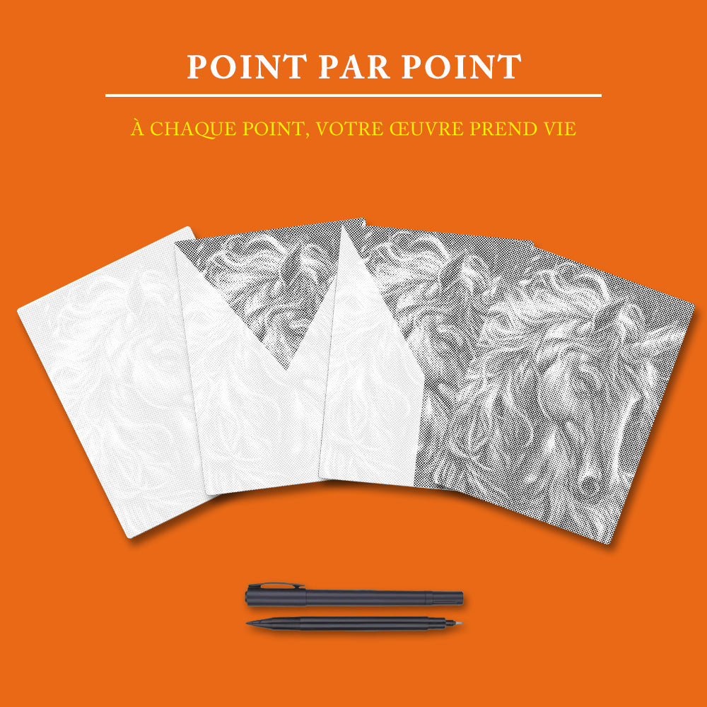 Licorne majestueuse - Peinture à Points