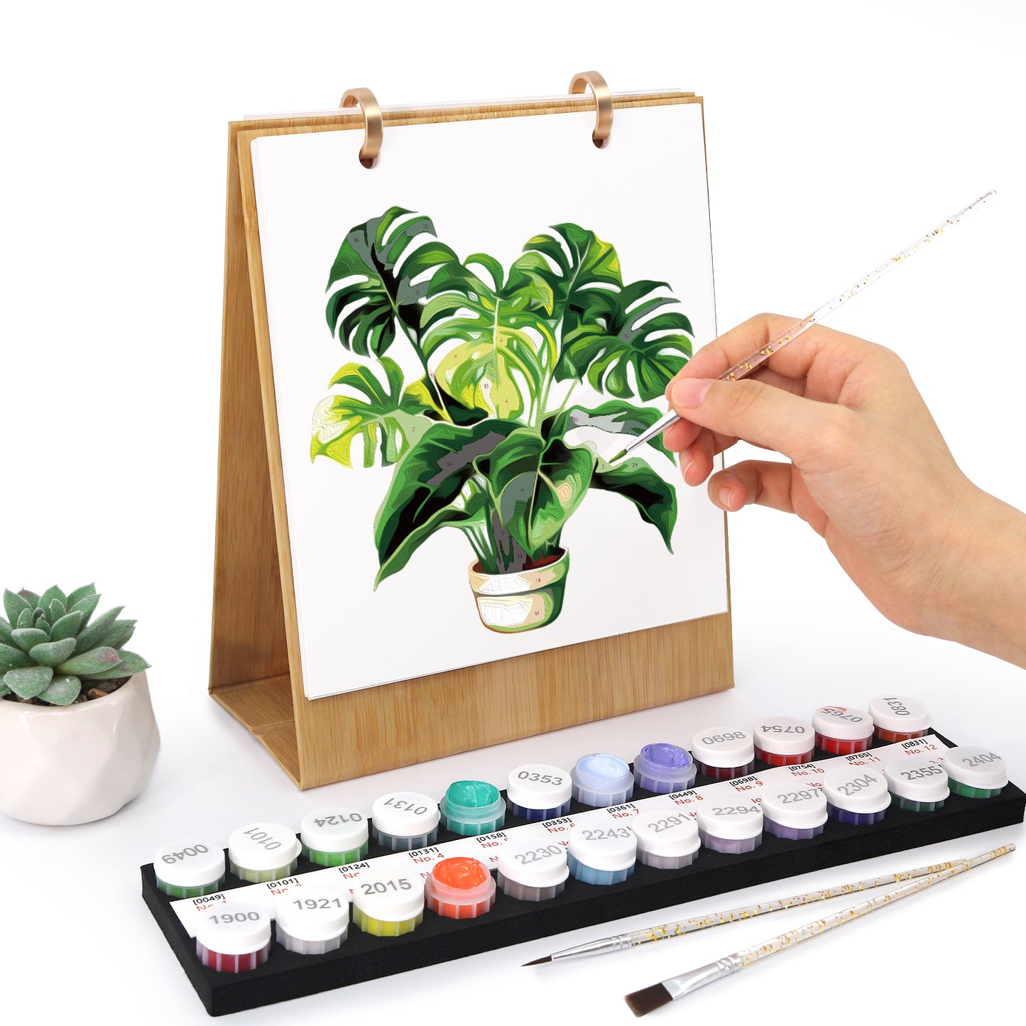 Édition Plantes – Calendrier de Bureau 2027 à Peindre par Numéros
